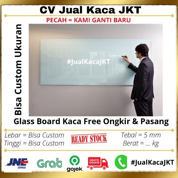 

Glassboard 120x180 - Papan Tulis Kaca / Glass Board Termurah