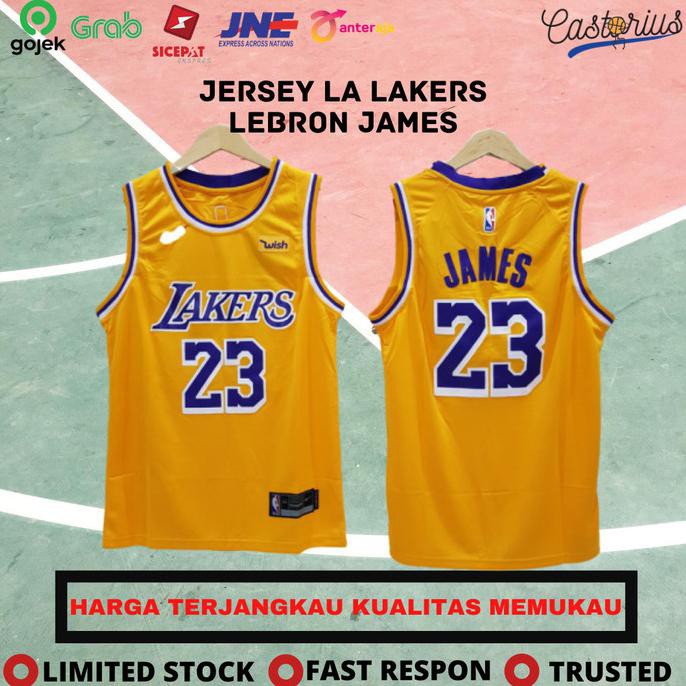 Jual BAJU JERSEY BASKET NBA LOS ANGELES LAKERS LEBRON JAMES S