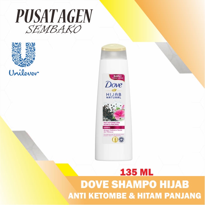 DOVE HIJAB NATURAL SHAMPO ANTI KETOMBE HITAM PANJANG 135 ML SAMPO HABBATUSSAUDA 135ML SHAMPOO HABBAT