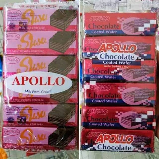 

Apollo Chocolate / Susu Wafer/ pak Isi 12bks