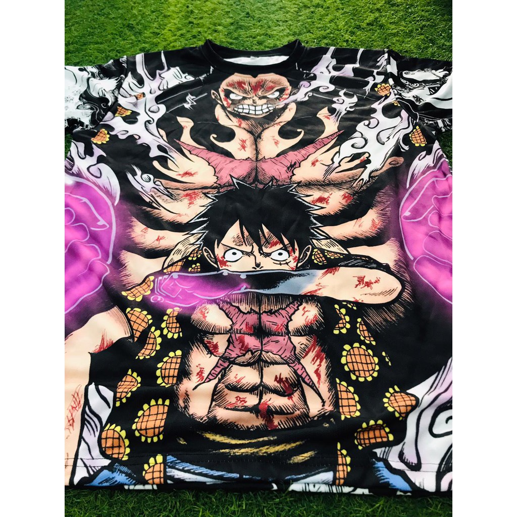 Tshirt Luffy Gear 4th Dressrosa Anime One Piece