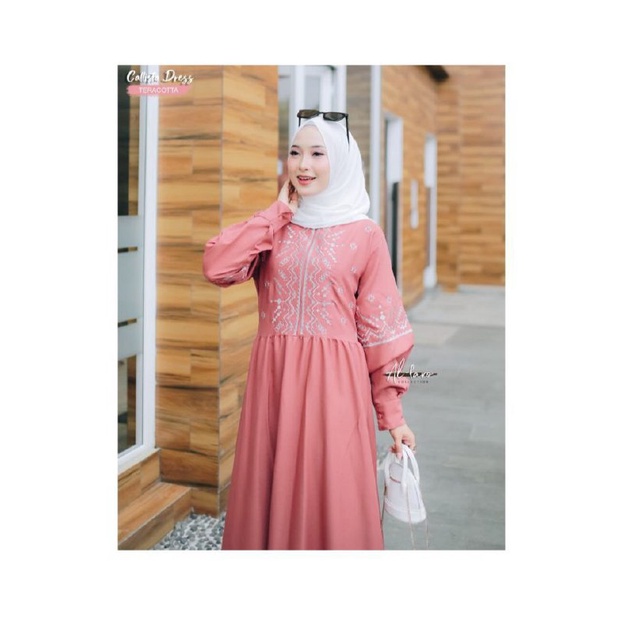 gamis calista ORI by alfaro/gamis kekiniian/gamis terbaru