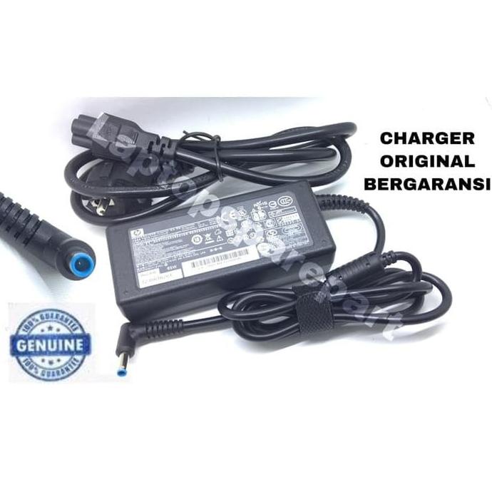 Charger Adaptor Original Laptop Notebook HP 19.5V 2.31A PIN Biru