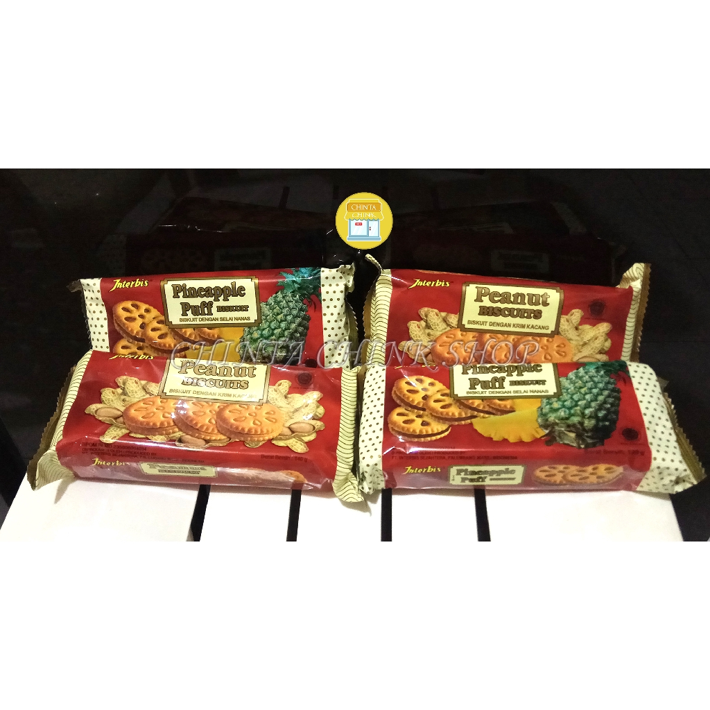 

Interbis Biskuit Peanut Kacang / Pineapple Nanas Pack Kecil 140g