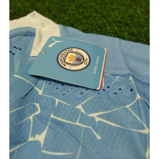 JERSEY BOLA MANCHESTER CITY HOME PLAYER ISSUE 2020/2021