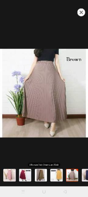 Rok Plisket Premium Bahan Hyget Super Premium