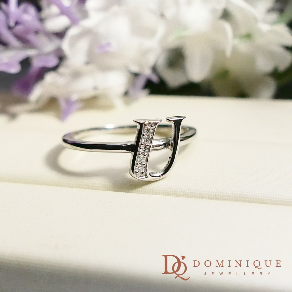 

Dominique Jewellery - Ladies Ring Diamond Alphabeth U