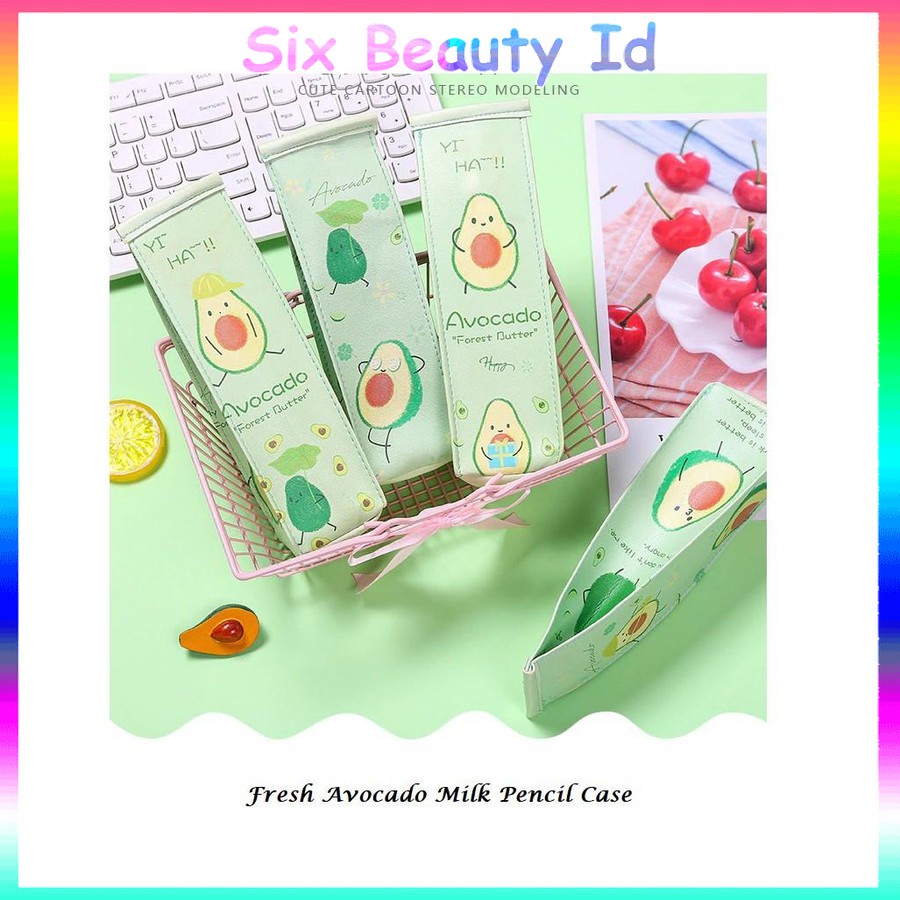 

Promo! TP0069 Tempat Pensil Fresh Milk Avocado / Tempat Kosmetik