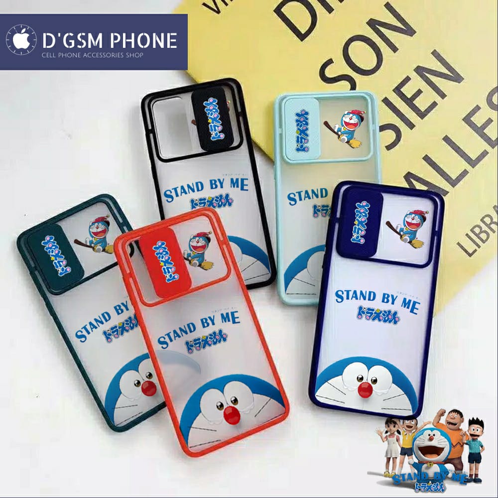 CASE CASING SLIDE DORAEMON SAMSUNG J2 PRIME / J2 CORE / J4 + / J4 PRIME / J5 PRIME / J6+ / J6 PRIME 