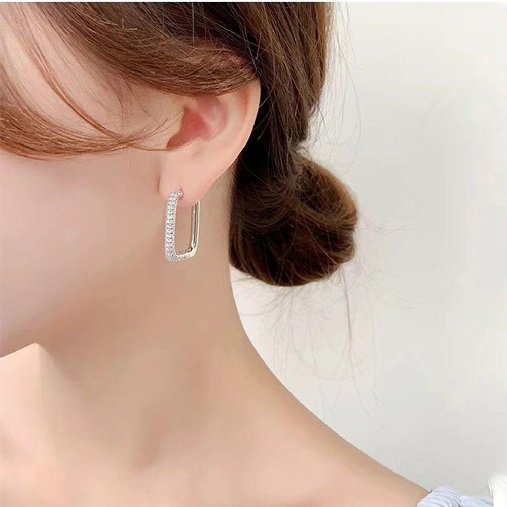 Needway Wanita Anting French Fashion Pesta Perhiasan Mewah Zirkon Vintage Zirkon Telinga Stud