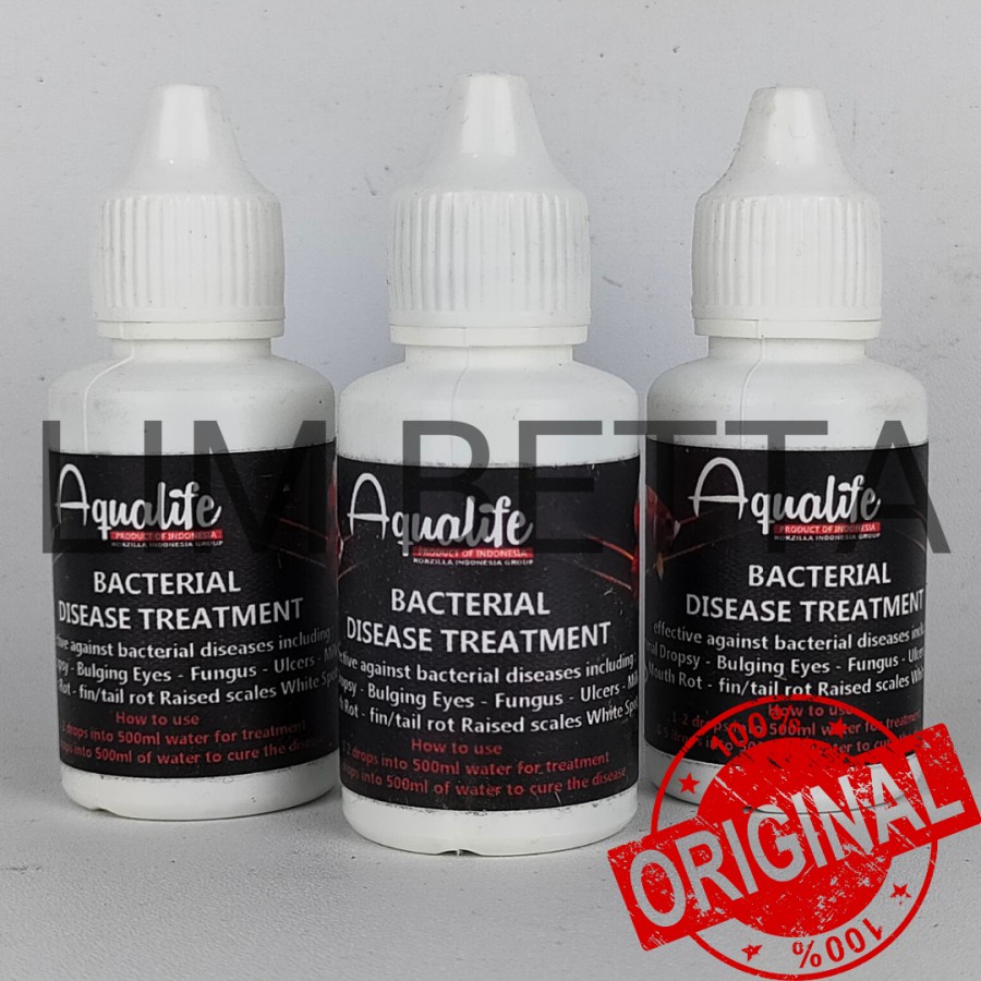 OBAT AQUALIFE BACTERIAL DISEASE TREATMENT / OBAT IKAN HIAS