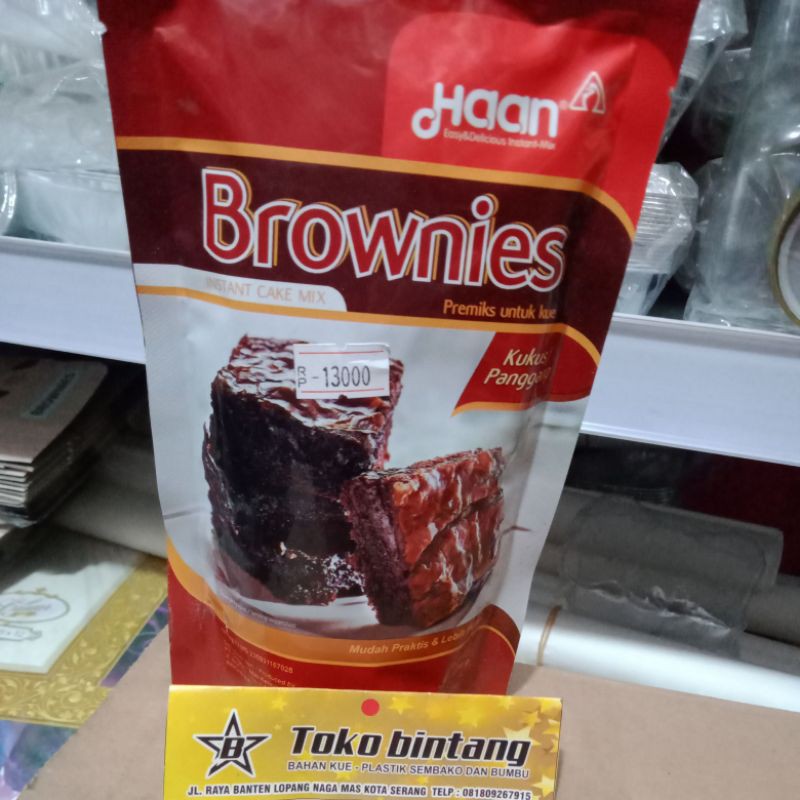 

Haan Instan Cake Mix Premiks untuk brownies kukus (230g)