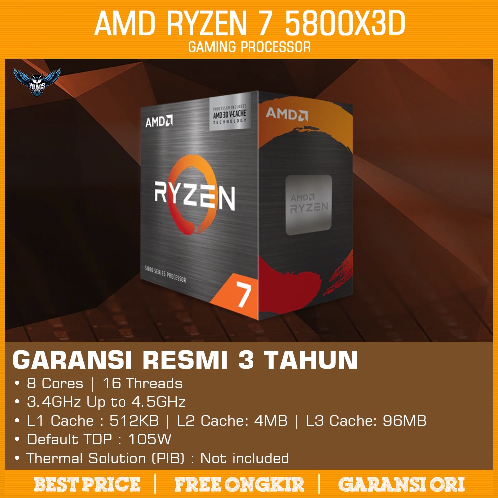 Processor AMD Ryzen 7 5800X3D Box | 4.5GHz 8C 16T | AM4 Zen3 Vermeer