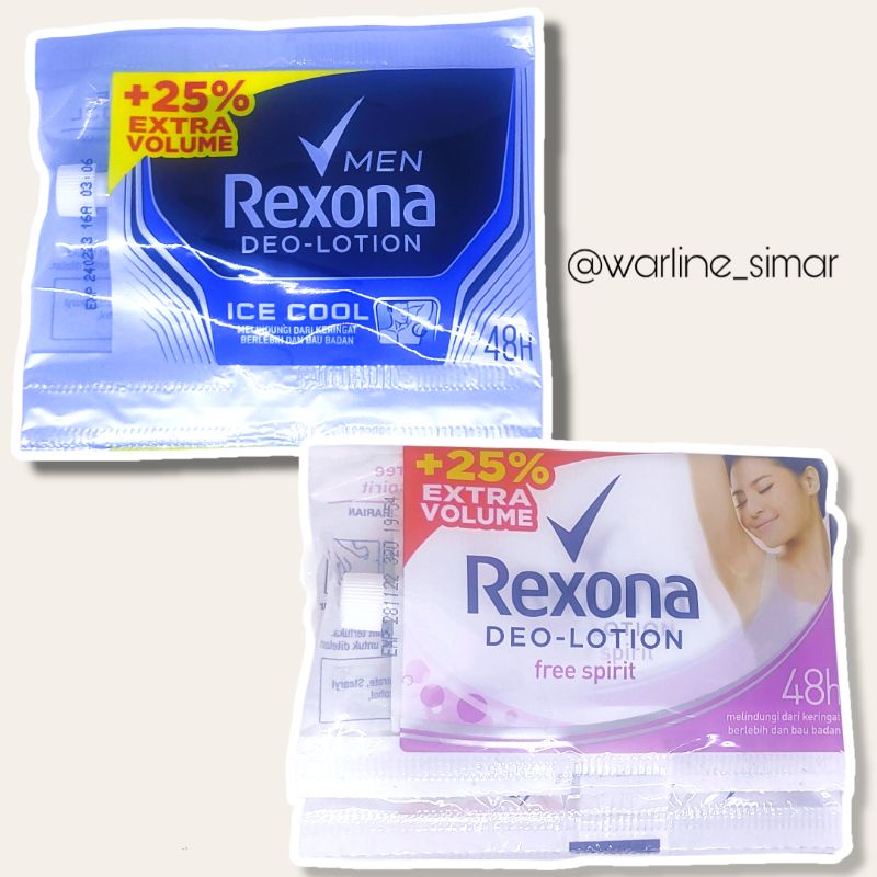 Rexona Deo Lotion Sachet 11.5gr / Rexona Sachet Cewe / Rexona Sachet Cowo