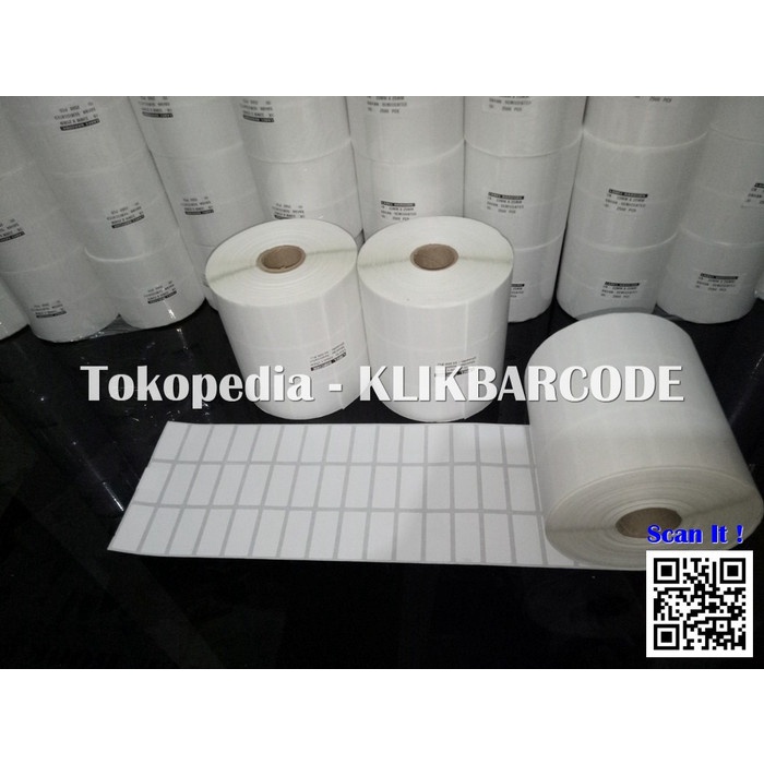 

STICKER LABEL BARCODE UKURAN 33mmx15mm 3Line