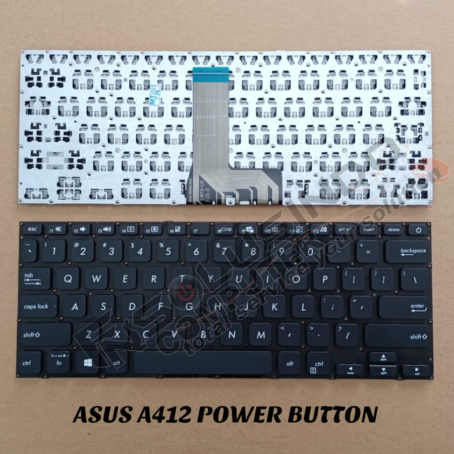 keyboard asus vivobook 14 X412FL(A412FL) tombol on off
