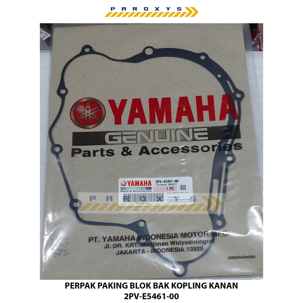 PERPAK PAKING BLOK BAK KOPLING KANAN 2PV-E5461-00 JUPITER MX KING 150 ORI YGP