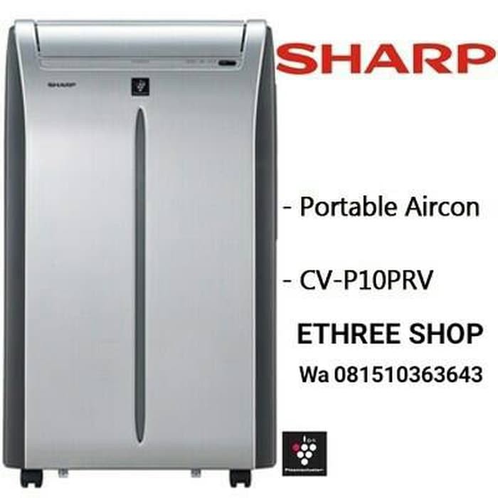 PROMO.. AC PORTABLE SHARP 1 PK   PLASMACLUSTER  CV P10TCY  MURAH  FREE ONGKIR