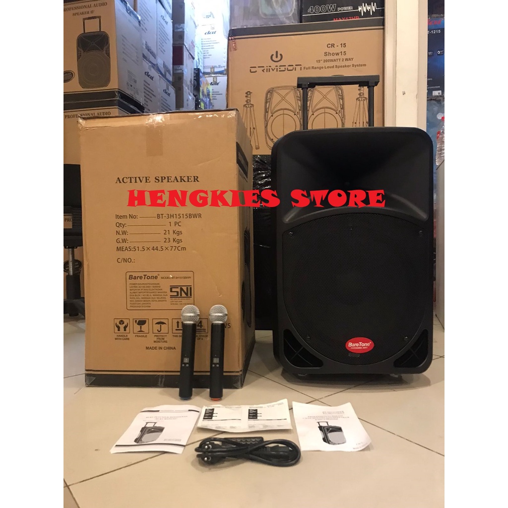 Speaker Aktif Baretone 15 bwr Bluetooth max15bwr