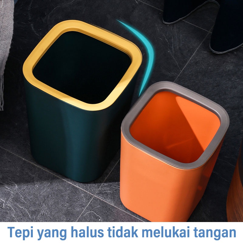 Letyeah &amp; Kaizenliving Tempat sampah besar kuat dan tahan lama / tong sampah gaya nordic minimalis / trash bin