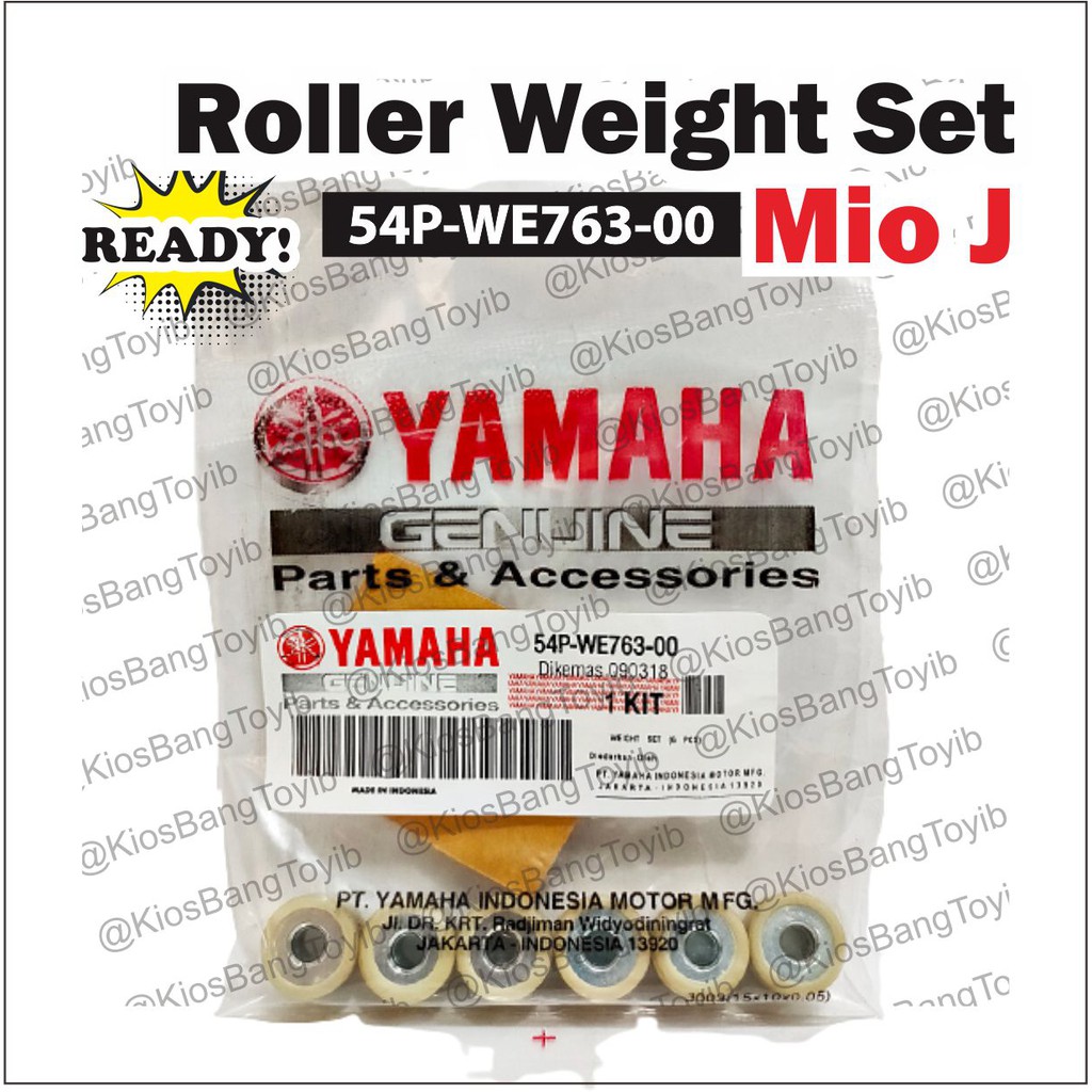 (6pc) Roller Weight Set Yamaha Mio J Soul GT  Sporty X-ride Nouvo Fino FI ★𝟓𝟒𝐏-𝐖𝐄𝟕𝟔𝟑-𝟎𝟎★