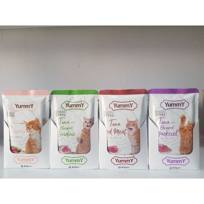 YUMMY WET FOOD POUCH GRAIN FREE 85GR