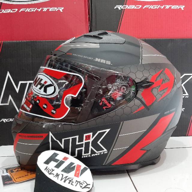 Helm nhk rx9 navy black red doff original