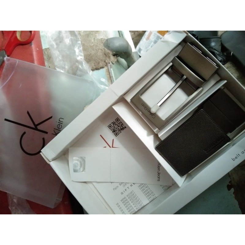 calvin klein CK - men belt 2kepala sempre free box
