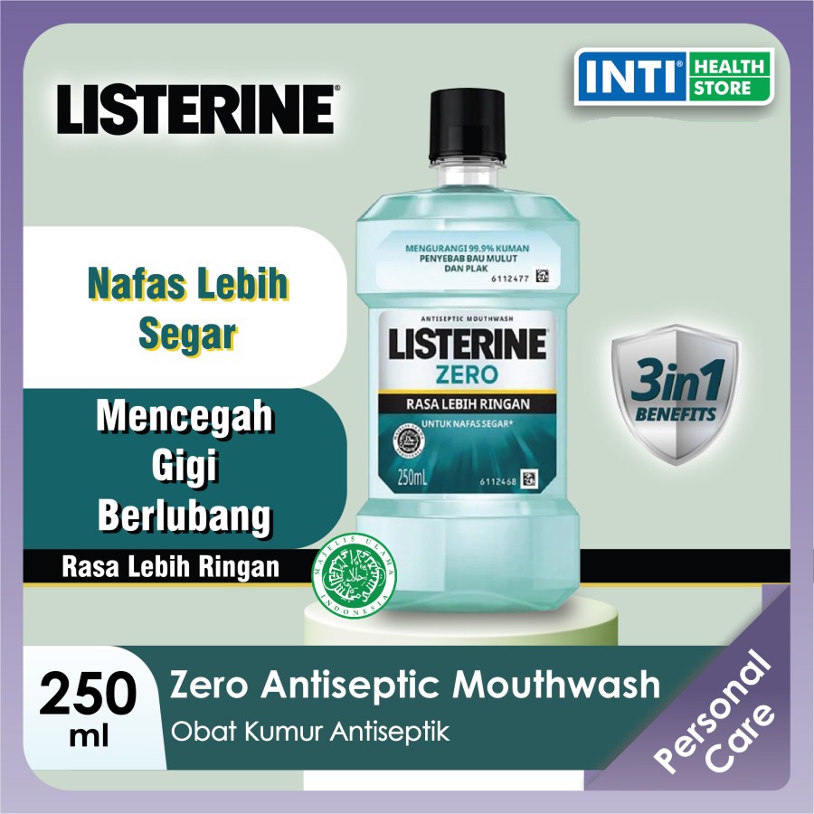 Listerine | Zero | Mouthwash | Obat Kumur 250ml