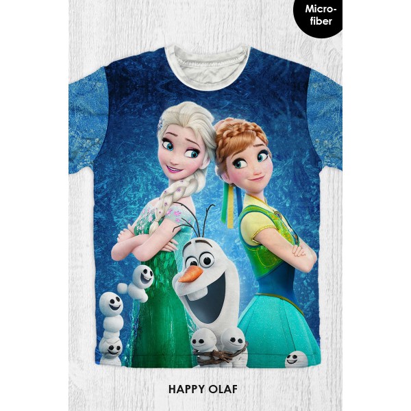 Baju Kaos Anak & Dewasa Frozen - Happy Olaf