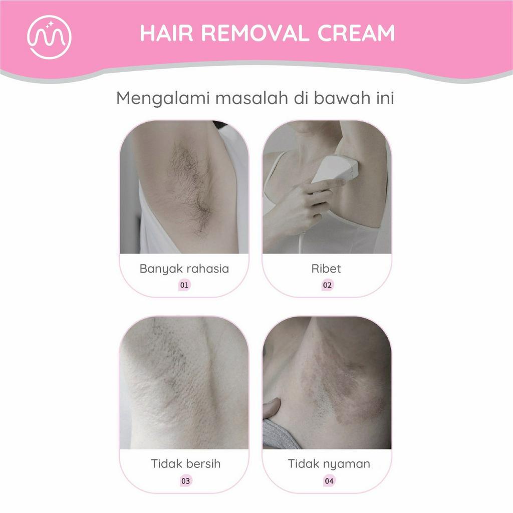 MINIPINK Penghilang Bulu Rambut Kaki Ketiak Hair Remover Whitening Cleanses Skin MP019