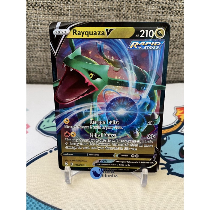 Pokemon TCG English Rayquaza V - 110/203 - Evolving Skies