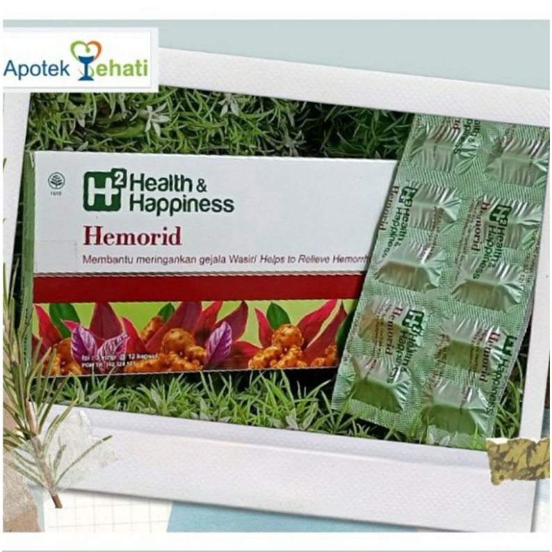 H2 Hemorid per Strip isi 12 Kapsul Obat Wasir & Ambeien
