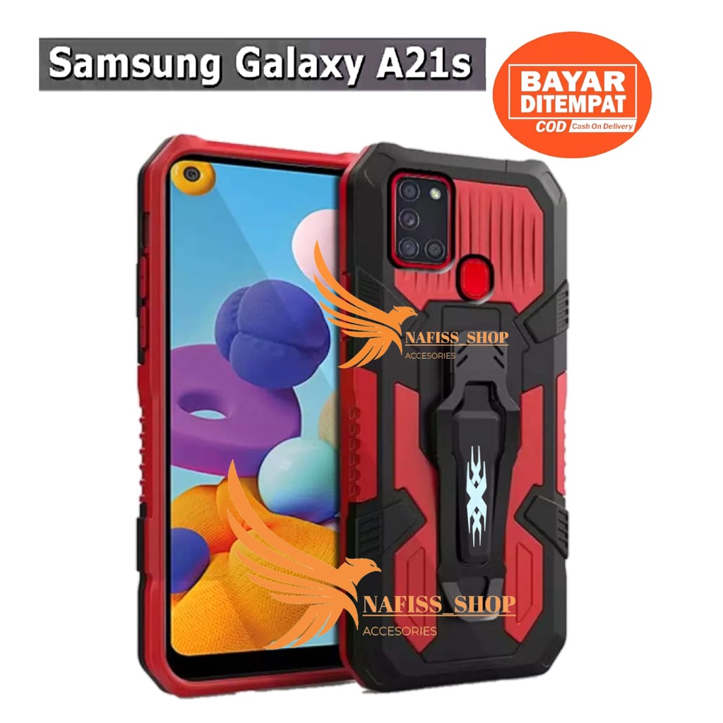 Samsung Galaxy A21S Armor Case Robot SAMSUNG A21S Hard Case Belt Clip Robot Transformer Soft Hybrid 