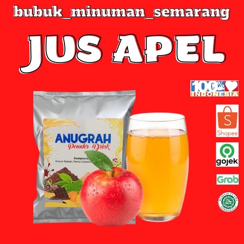 

Bubuk Minuman Jus Apel Apple Reguler 1kg