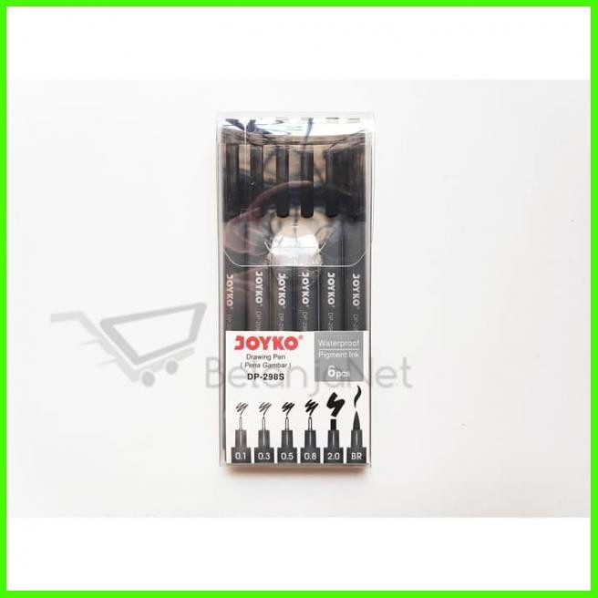 

Pendrawing- Drawing Pen Joyko Dp-298S Set 6 Pcs -Drawing-Pen.