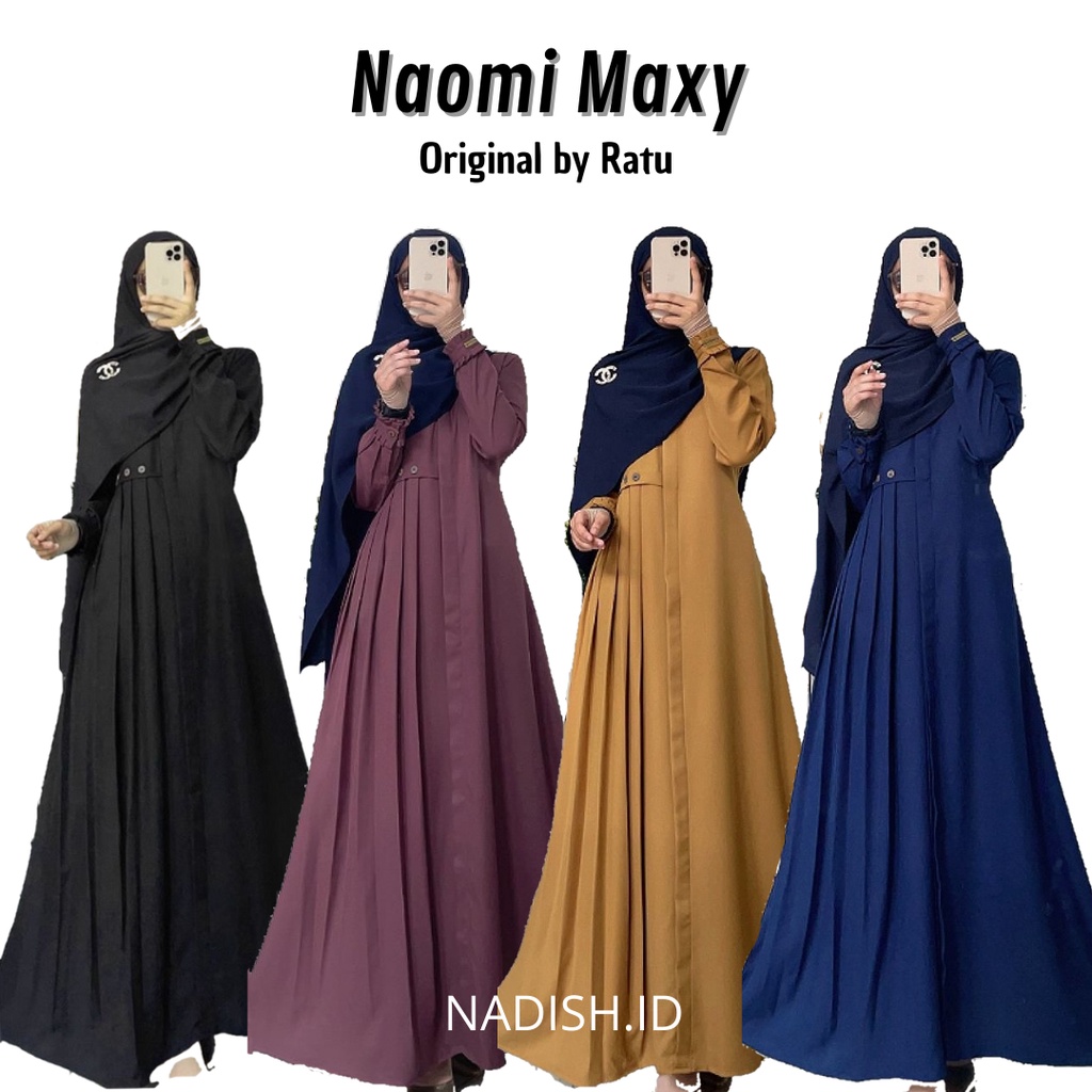 Naomi Maxy Original by Ratu | Gamis Ratu Mulabees Ori Terbaru | Gamis Ratu | Ratu Mulabees | Ratu Mu