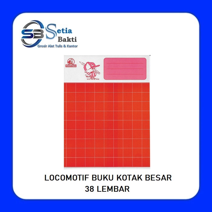 

LOCOMOTIF Buku Tulis Kotak Besar 38 Lembar - 1 Pcs