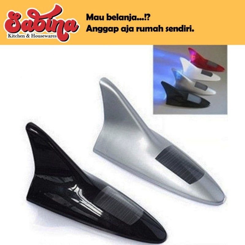 Shark Fin Lampu Solar Mobil Bentuk Sirip Hiu 8 LED VigoAcme