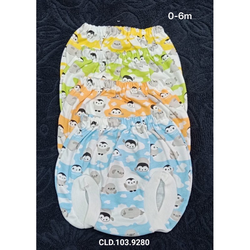 3Pcs baju bayi 0-3m NASUKA katun halus SNI Baju bayi Newborn Premium Pakaian Bayi Baru Lahir-Cln kodok pinguin4px