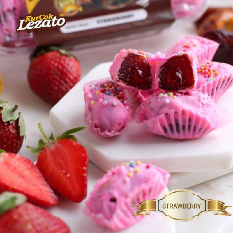 

Kurma Coklat Strawberry / Kurcok Strawberry / Cokelat