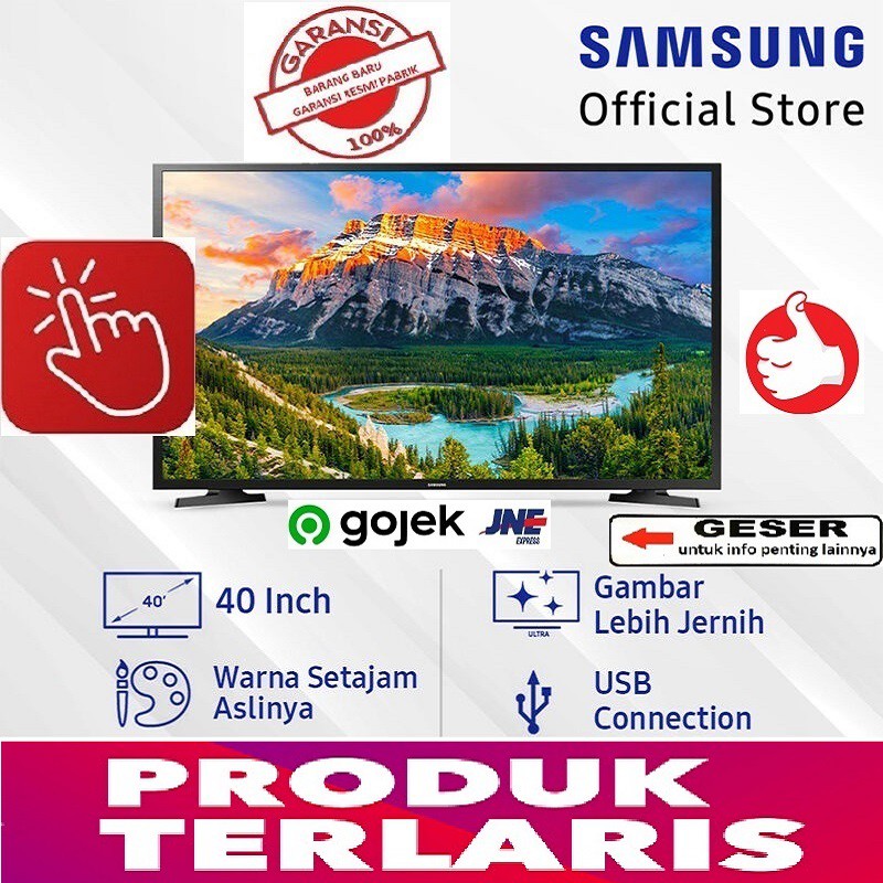 SAMSUNG LED TV 40 Inch - Digital FHD - UA40N5000 - RESMI SAMSUNG
