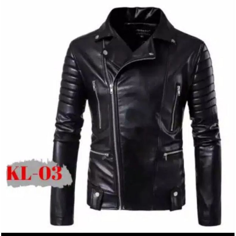 JAKET PRIA KULIT ASLI DOMBA ORIGINAL SUPER KEREN ROCK