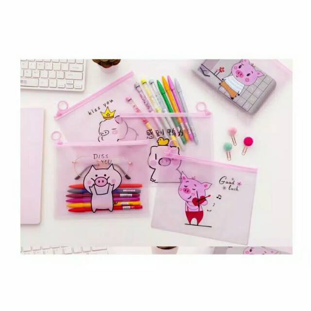 

Piggy pencil case