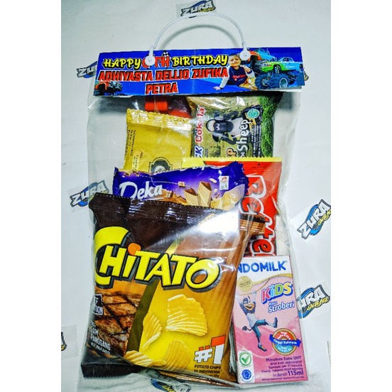

TAS ULTAH LABEL/PLASTIK SNACK LABEL COSTUM