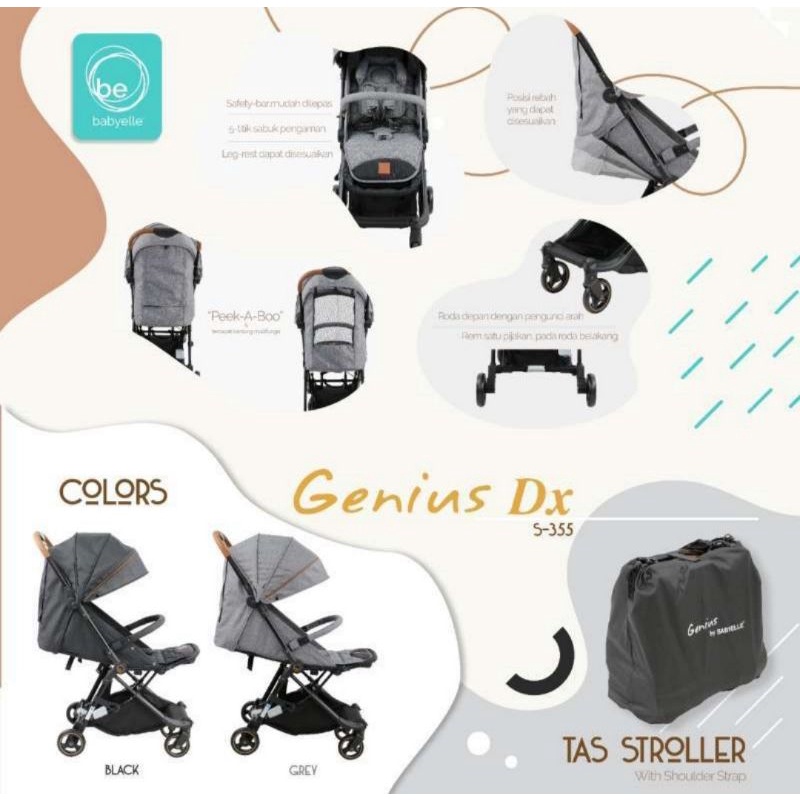 stroller babyelle genius kereta dorong bayi