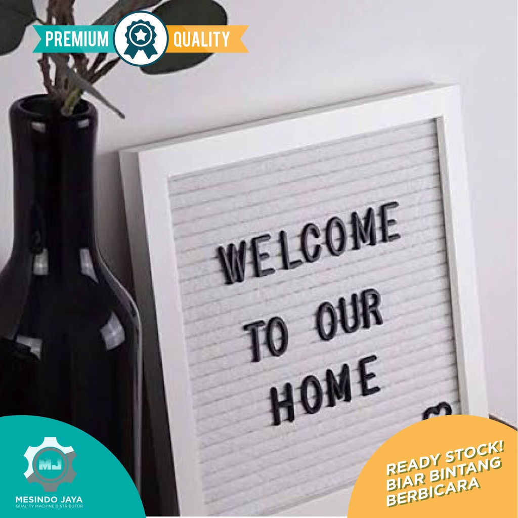 Papan Huruf Cafe, Papan Nama Bayi LENGKAP! 1 SET Felt Letter Board changable felt letter board DIY