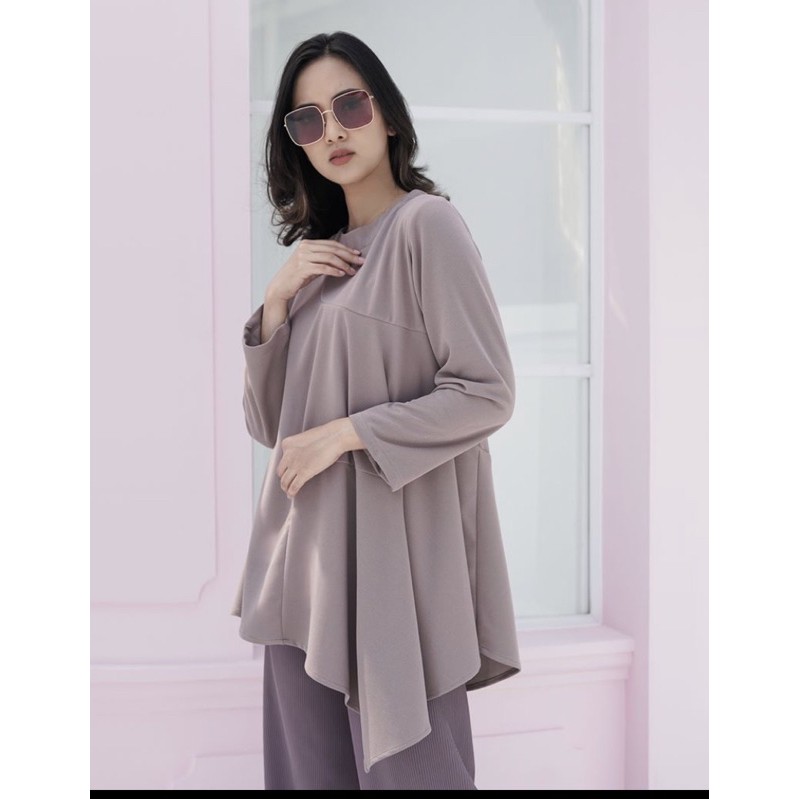 Benang Jarum Buttonscarves Vivy vivi Blouse kemeja wanita