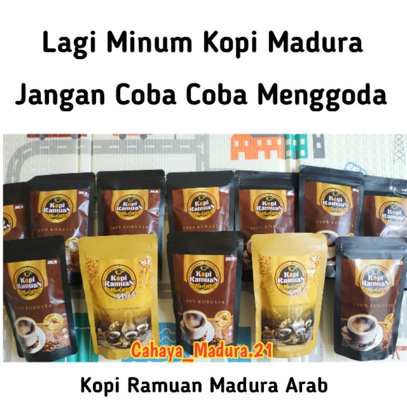 

Kopi Ramuan Madura Asli Penambah Stamina