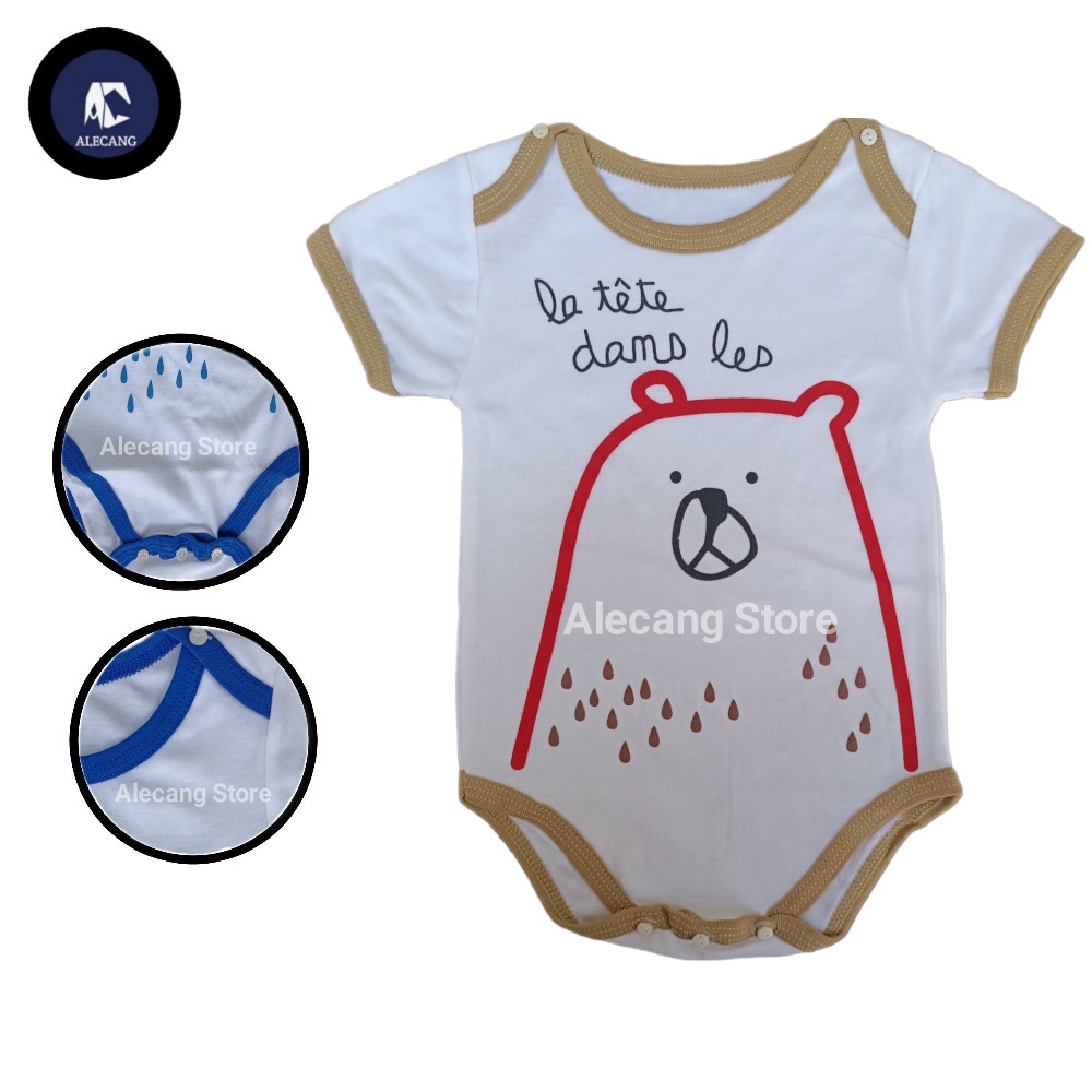 Hansop Baby daisuki baju bayi Lak - Laki / Perempuan Fhasion Bayi &amp; Anak Pakian Bayi Bodysuit &amp; jumper